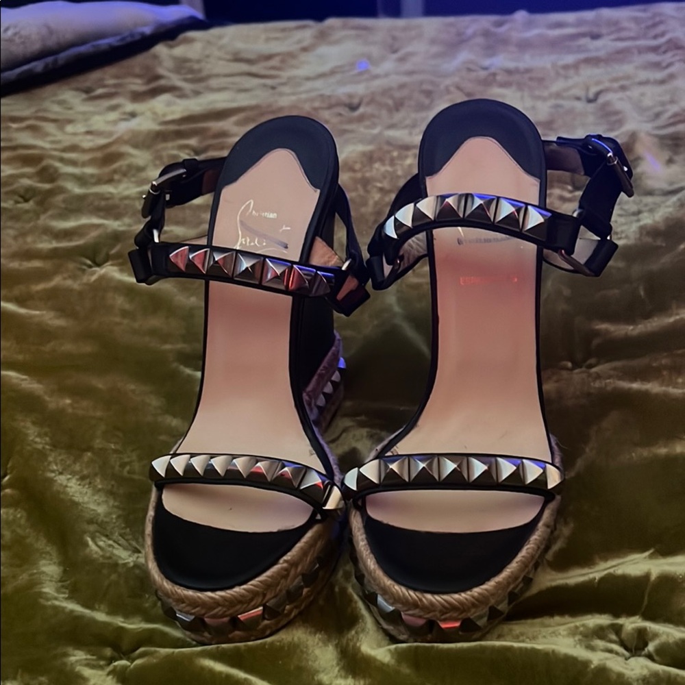 Studded Black Sandals